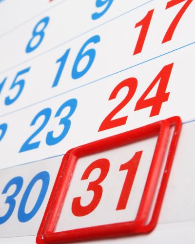 Books and Budget Limited Month End Close accounting services image showing a calendar with 31 highlighted